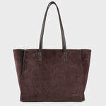 Bolso de hombro MELISSA BIG SIMILSUEDE - DARK BROWN