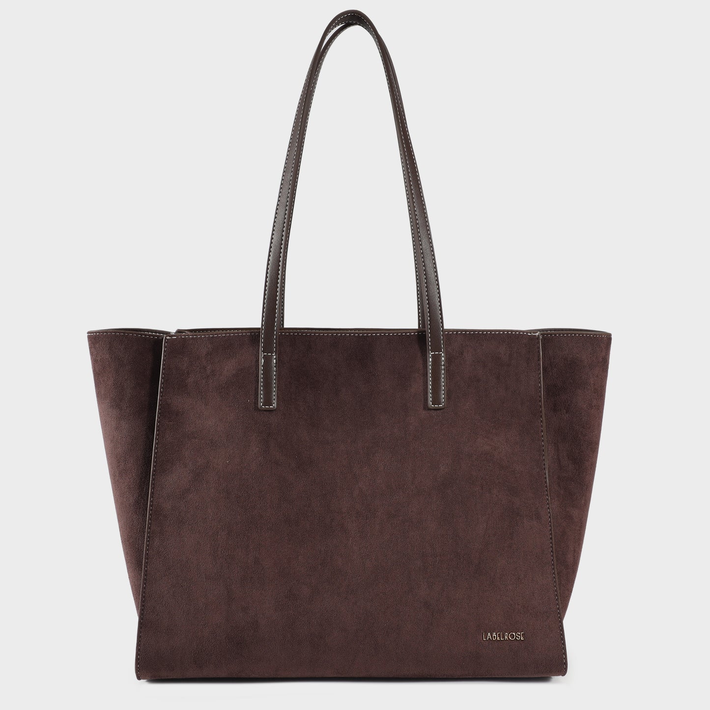 Bolso de hombro MELISSA BIG SIMILSUEDE - DARK BROWN