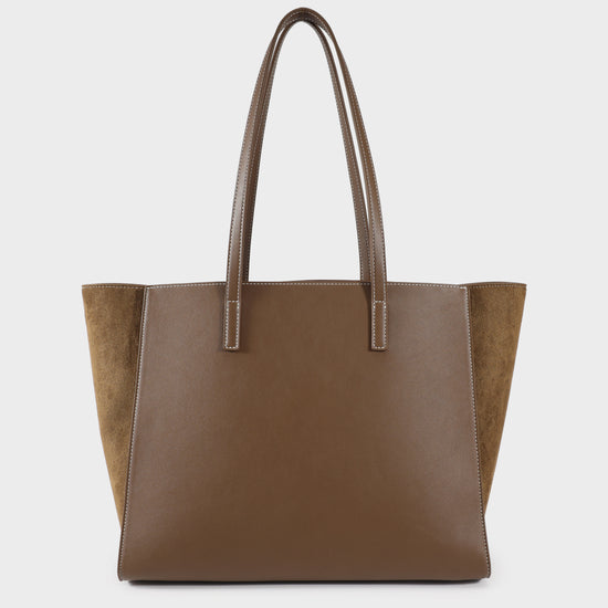 Borsa a spalla MELISSA BIG SIMILSUEDE - OLIVE GREEN