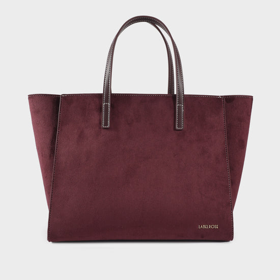 Borsa a mano MELISSA SIMILSUEDE - AUBERGINE