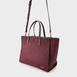 Borsa a mano MELISSA SIMILSUEDE - AUBERGINE