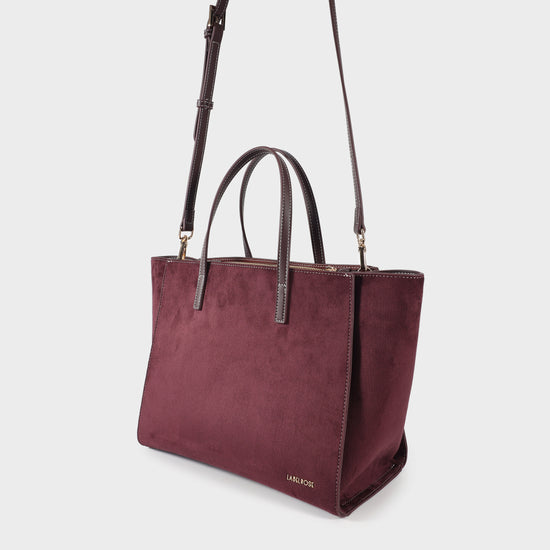 Borsa a mano MELISSA SIMILSUEDE - AUBERGINE