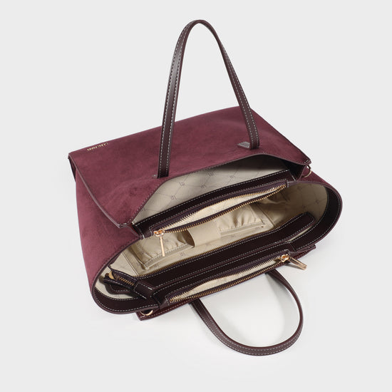 Borsa a mano MELISSA SIMILSUEDE - AUBERGINE