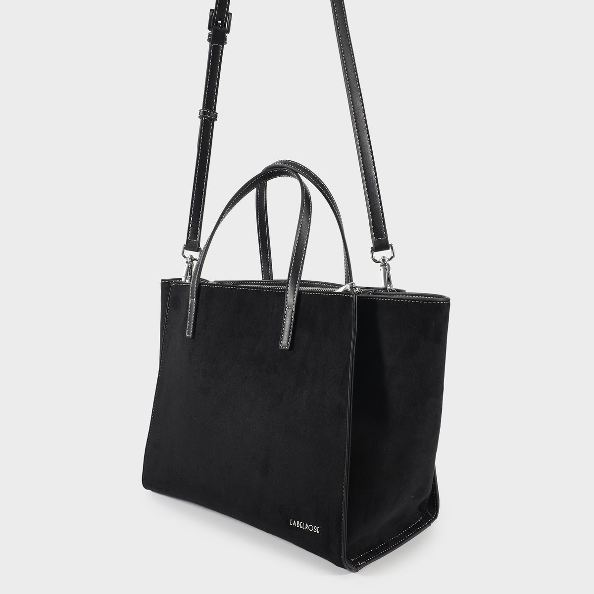 Bolso de mano MELISSA SIMILSUEDE - BLACK SILVER