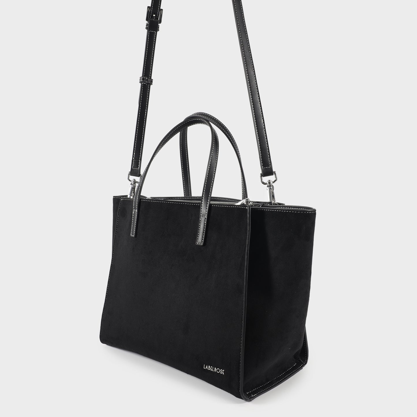 Bolso de mano MELISSA SIMILSUEDE - BLACK SILVER