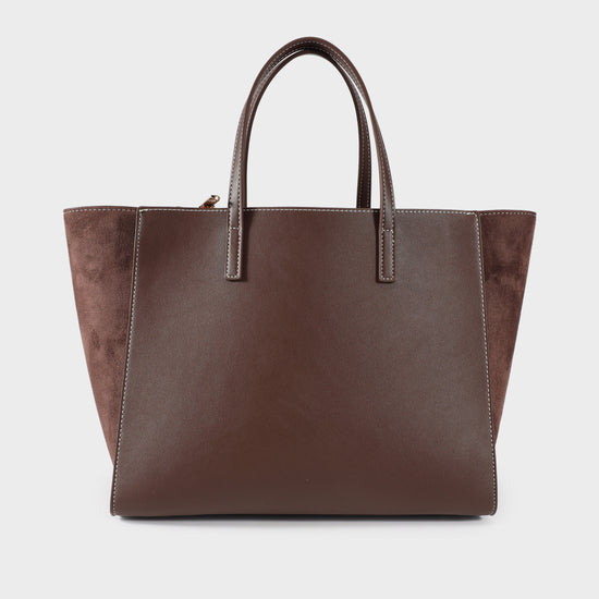 Borsa a mano MELISSA SIMILSUEDE - CHOCOLATE