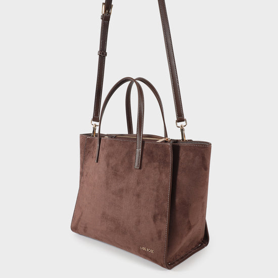 Borsa a mano MELISSA SIMILSUEDE - CHOCOLATE
