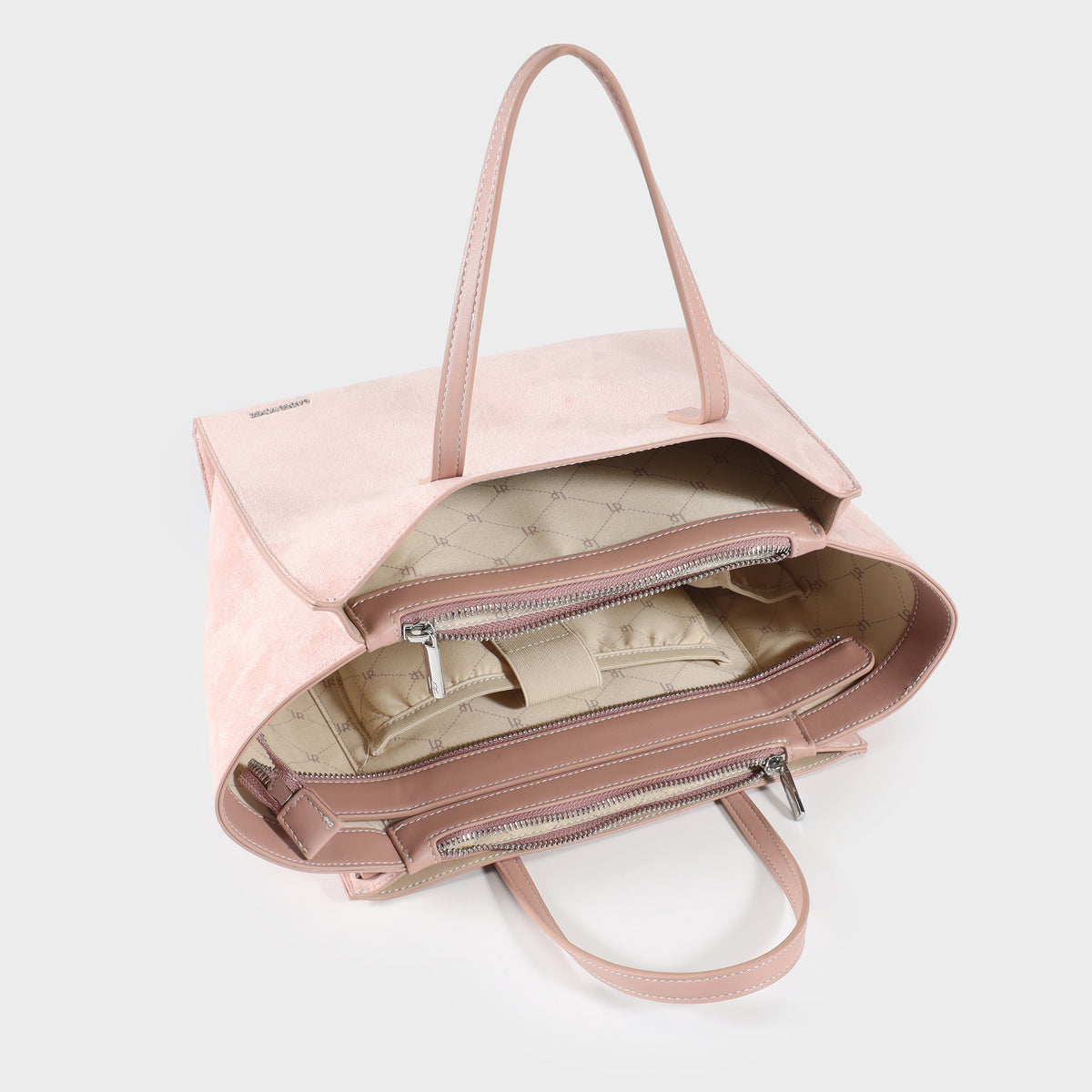 MELISSA FAUX SUEDE Handbag - PINK