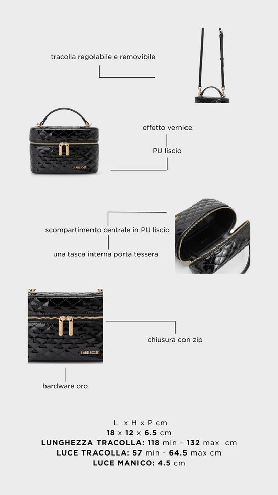 Borsa a mano ROUGE - MIDNIGHT BLACK GOLD