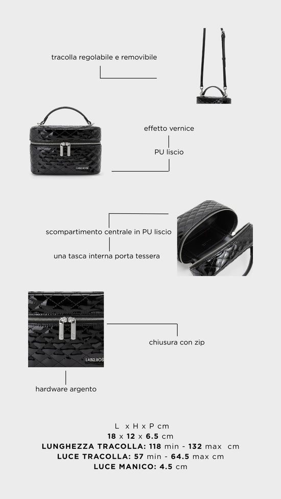 Bolso de mano ROUGE - MIDNIGHT BLACK SILVER