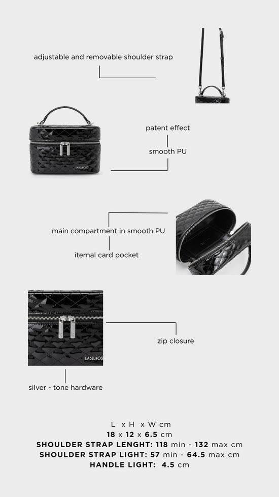 Bolso de mano ROUGE - MIDNIGHT BLACK SILVER
