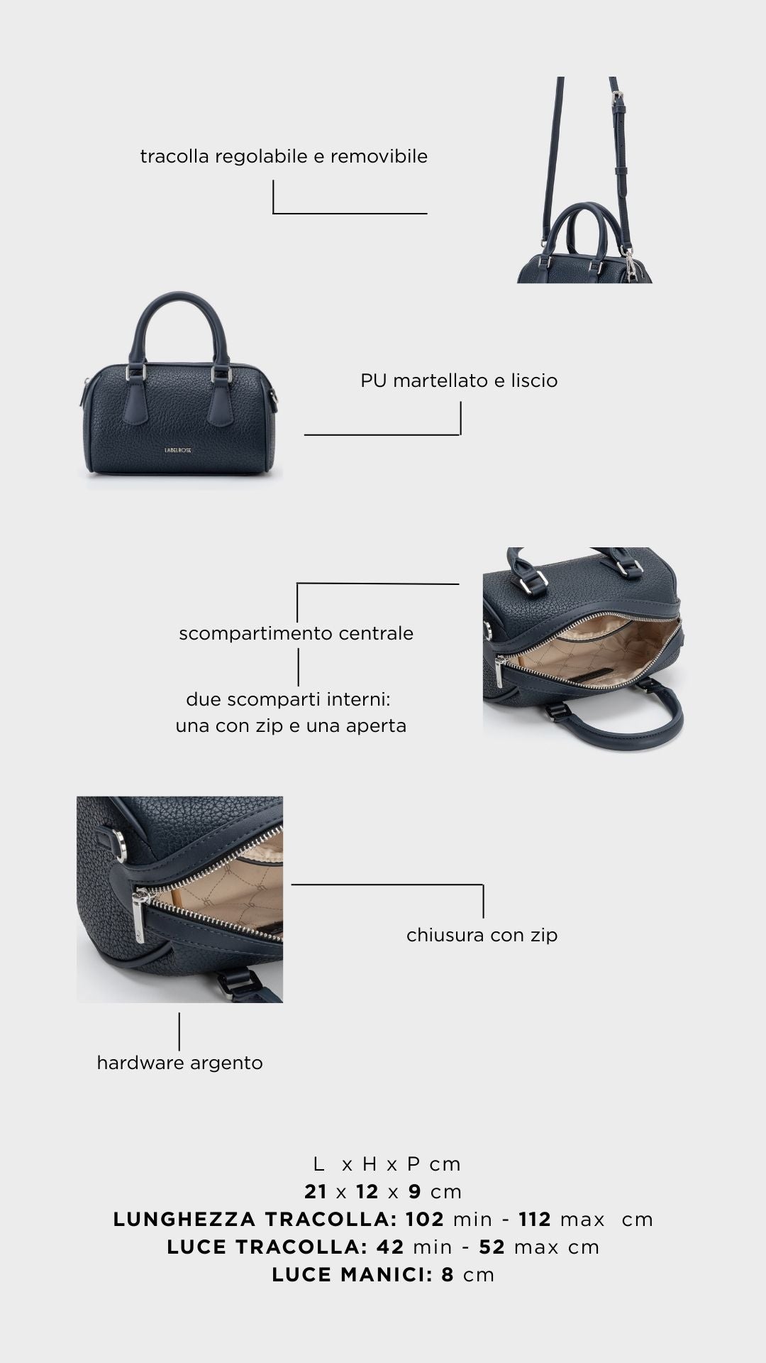 Bolso de mano BLINKY - MIDNIGHT BLUE