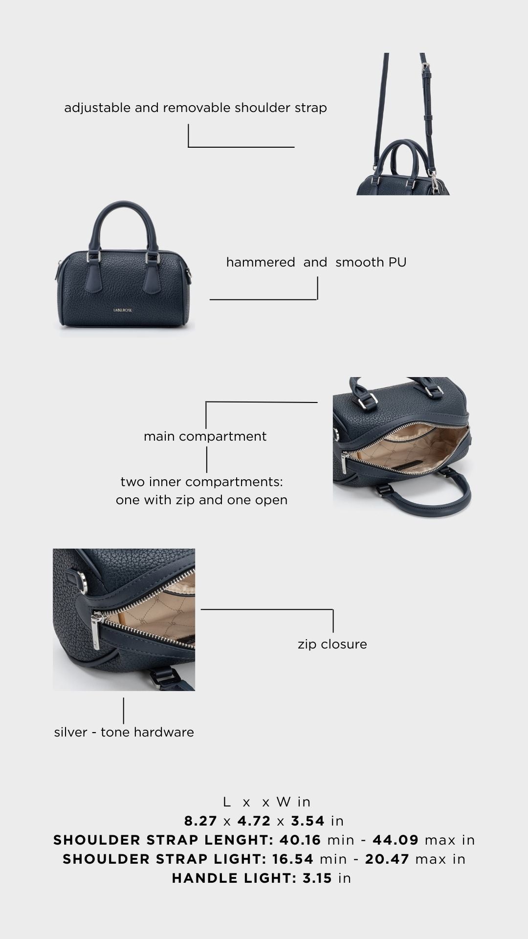 Borsa a mano BLINKY - MIDNIGHT BLUE