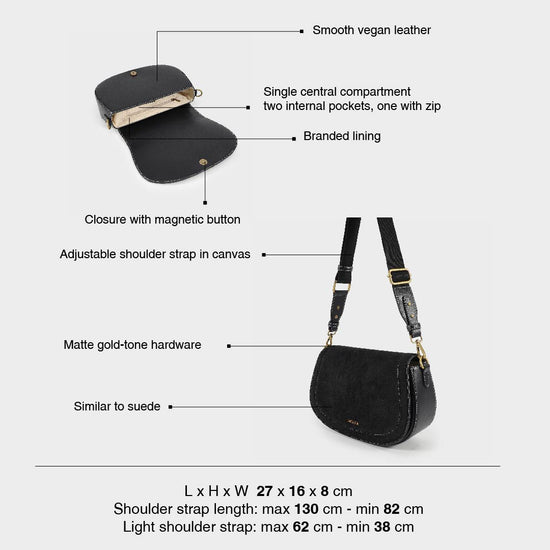 MILEY Shoulder Bag - BLACK