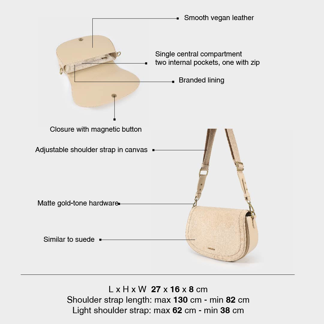 MILEY Shoulder Bag - BEIGE