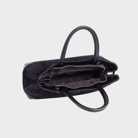 MINA Handbag - BLACK SILVER