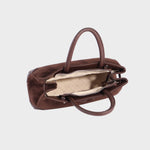 MINA Handbag - DARK BROWN