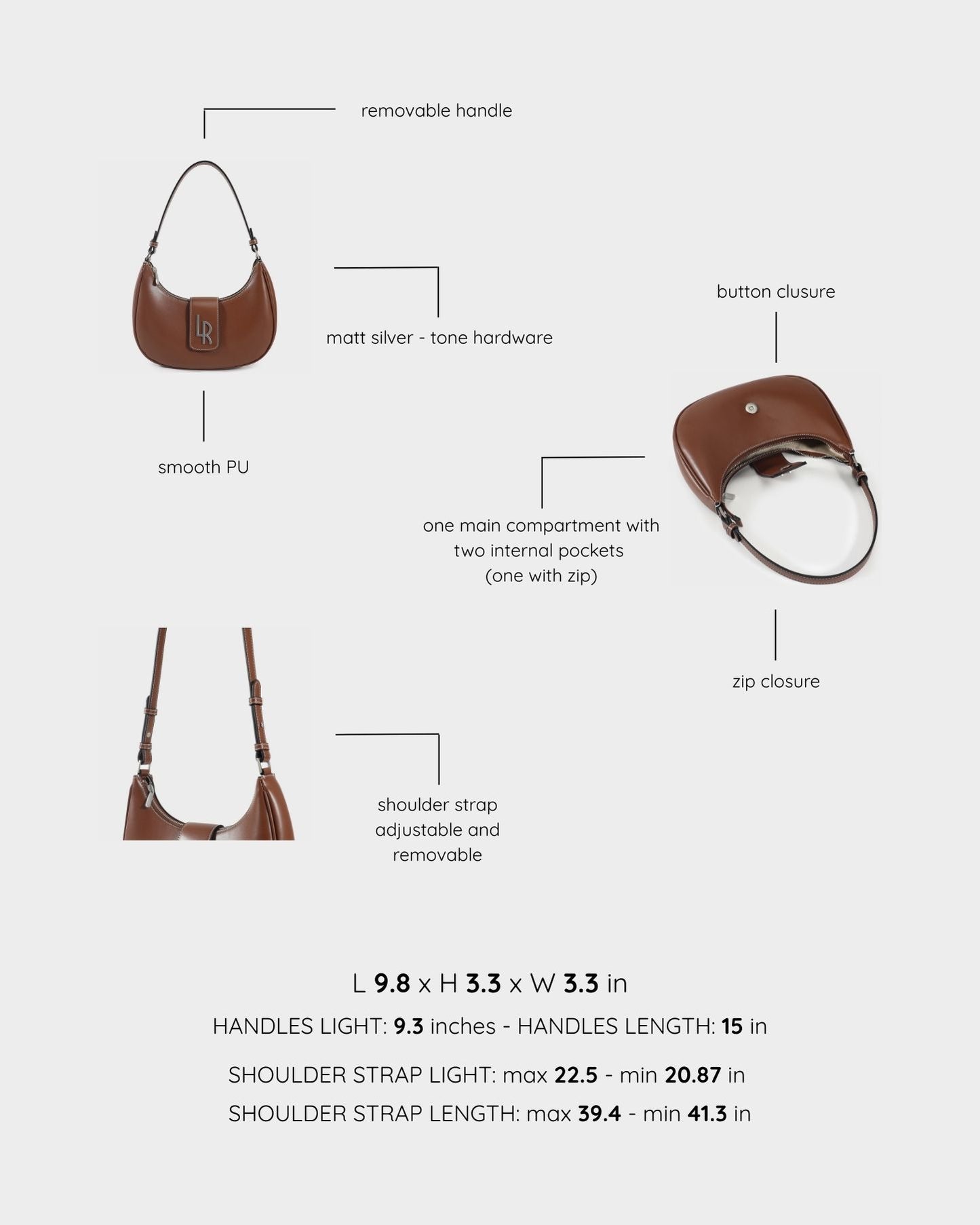 Borsa a spalla BEA - MOCHA