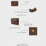 Portafoglio MELROSE  WALLET - MOCHA