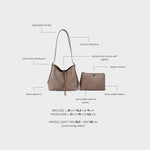 Borsa a spalla BROOKE - MUD