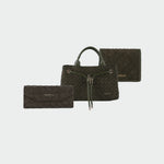MEGAN FAUX SUEDE MATCHING SET - MUSK