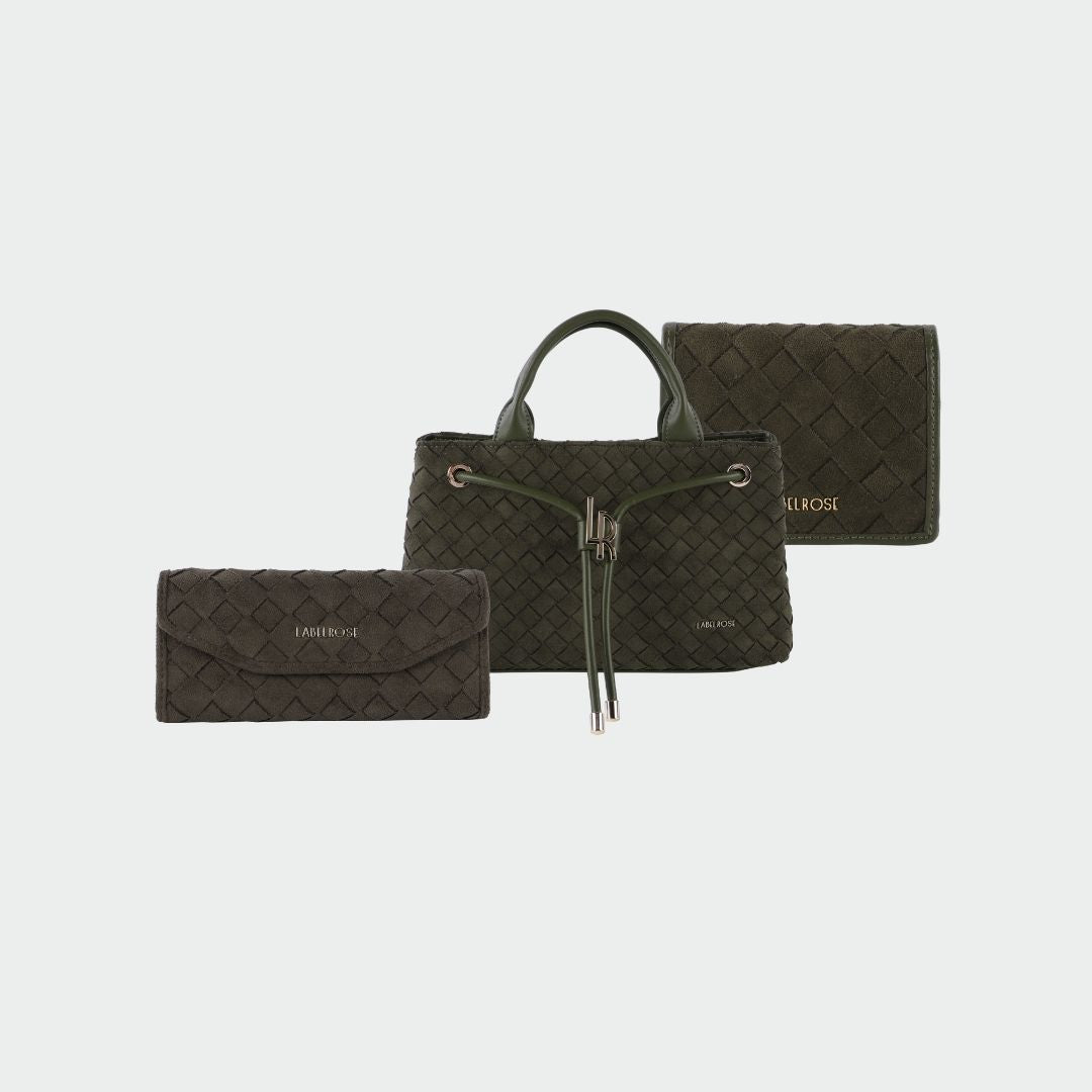 MEGAN FAUX SUEDE MATCHING SET - MUSK