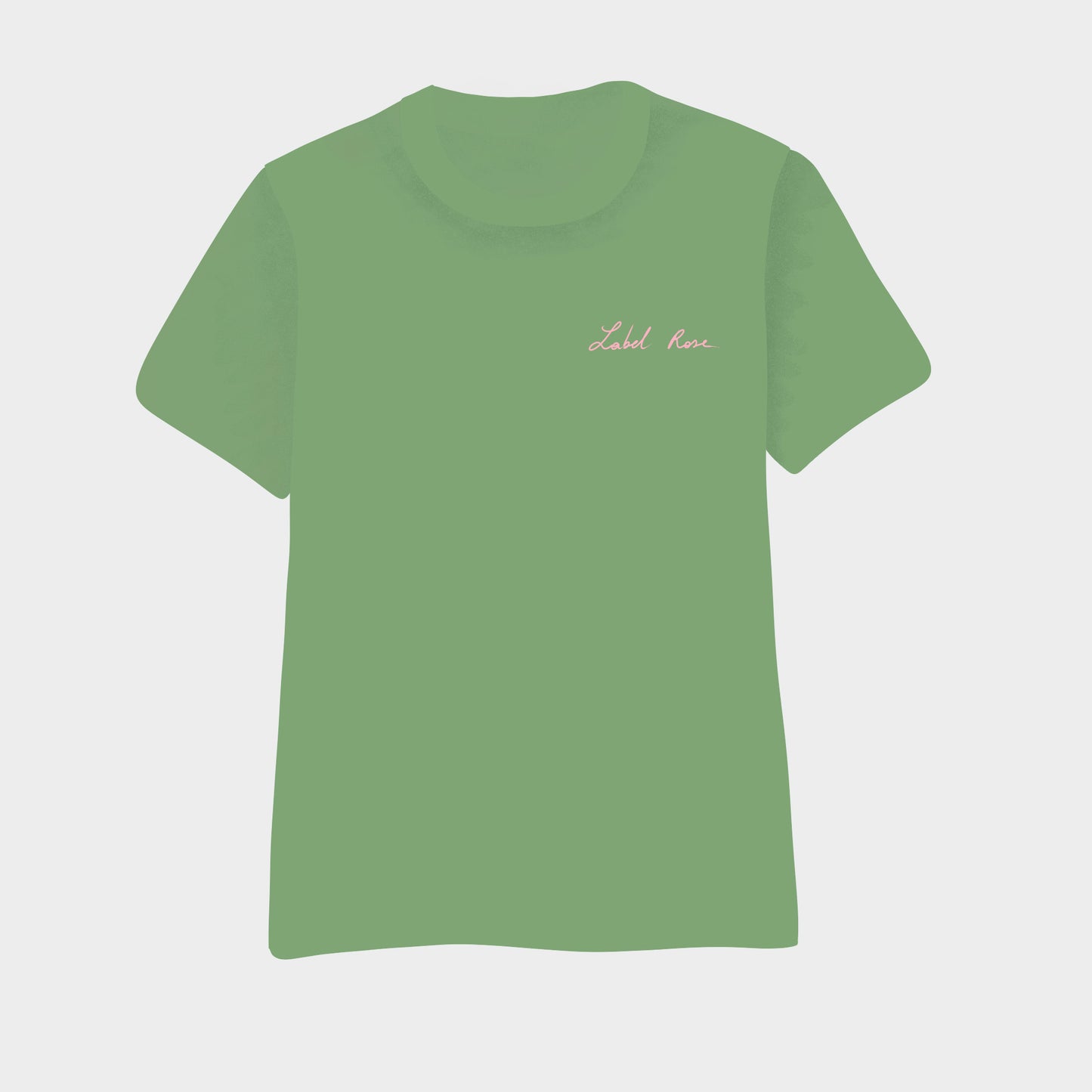 LABEL ROSE T-shirt - GREEN