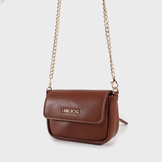 MINI MARGARET mini bag - BROWN