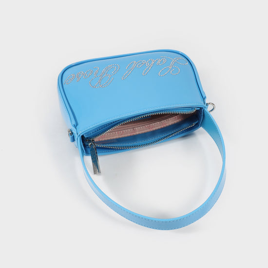 Mini bag in vernice LIBERTY - AZZURRO