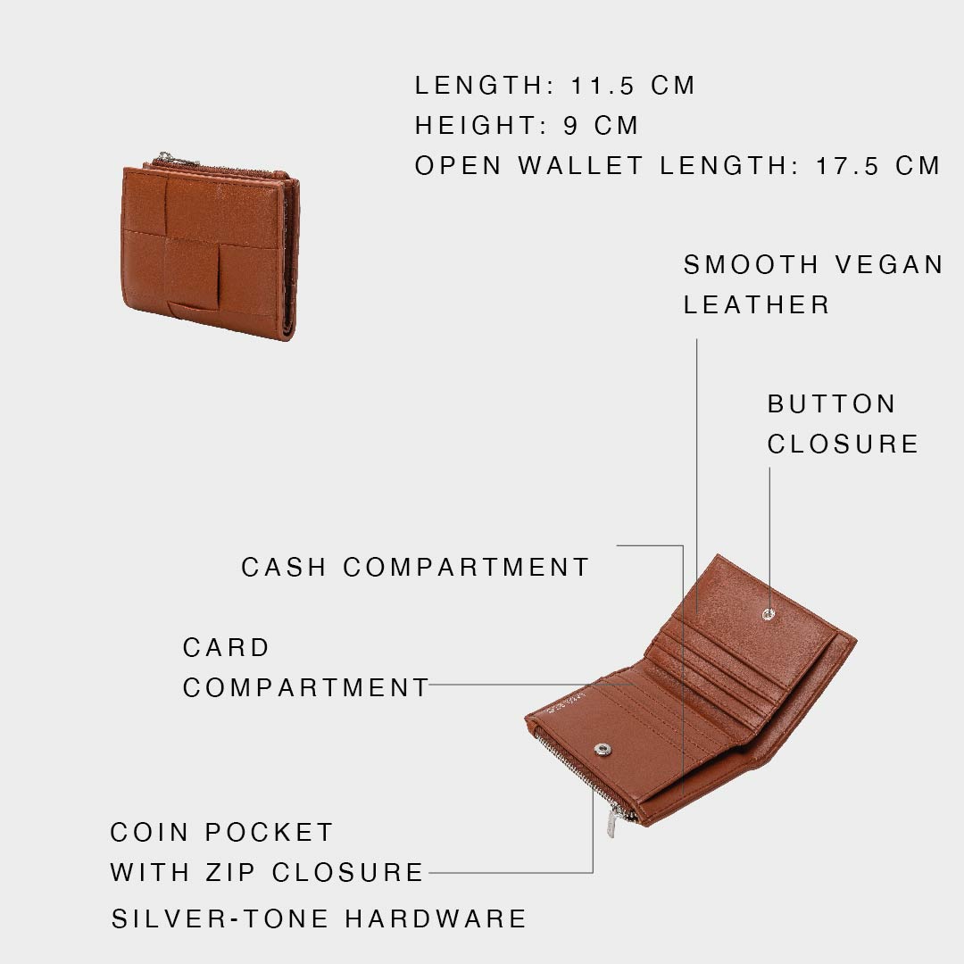 NANCY WALLET Wallet - BROWN