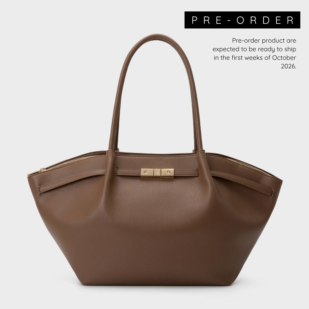 Borsa a spalla BRIELLE BIG - BROWN - PREVENDITA