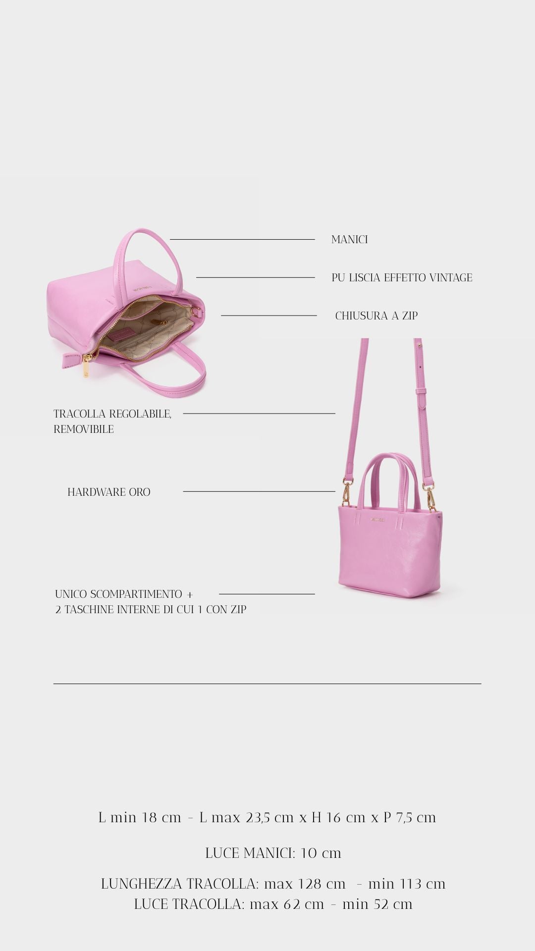 Borsa a mano NINA - PINK