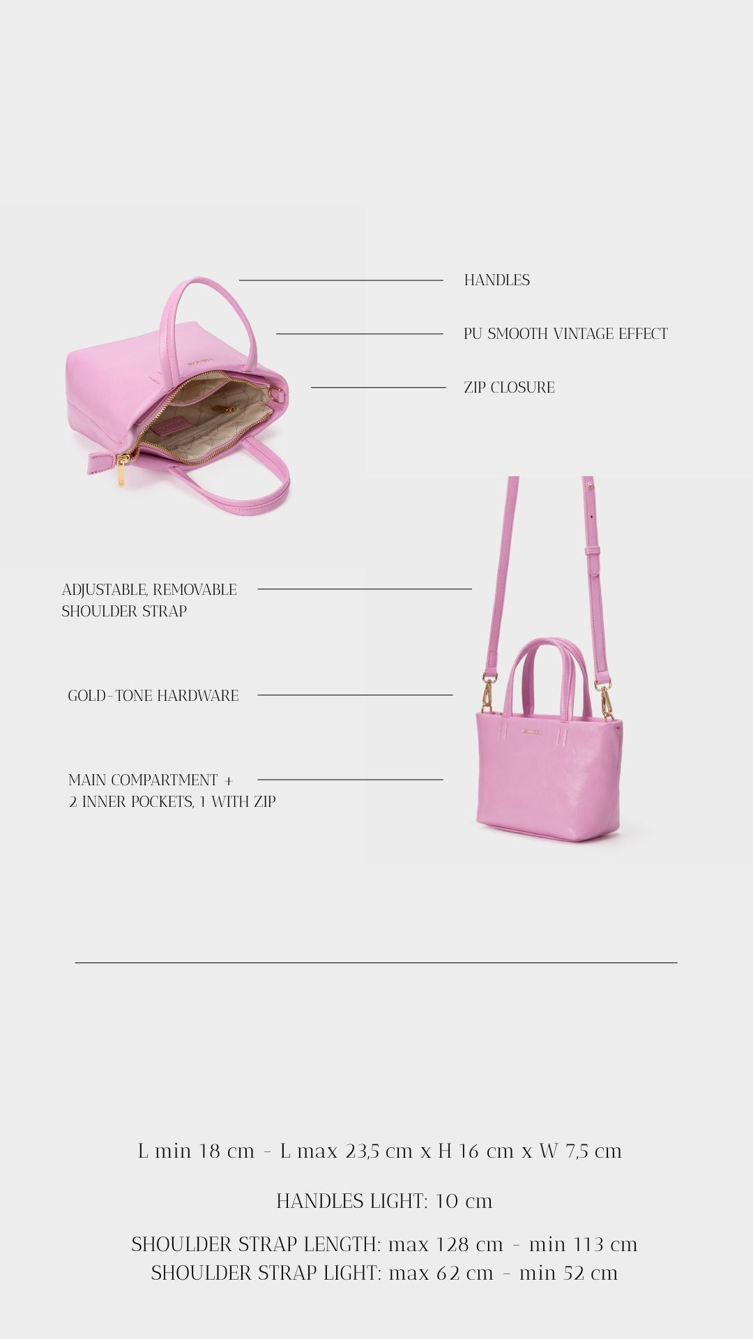 Borsa a mano NINA - PINK