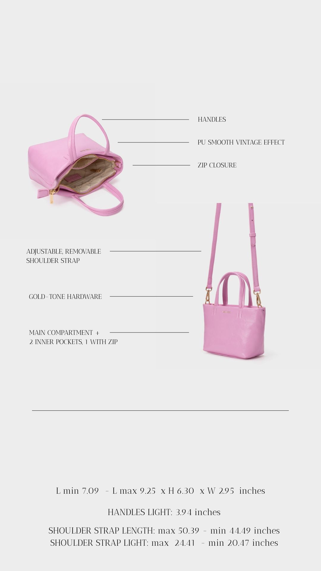 Borsa a mano NINA - PINK