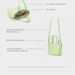 Borsa a mano NINA - PASTEL GREEN
