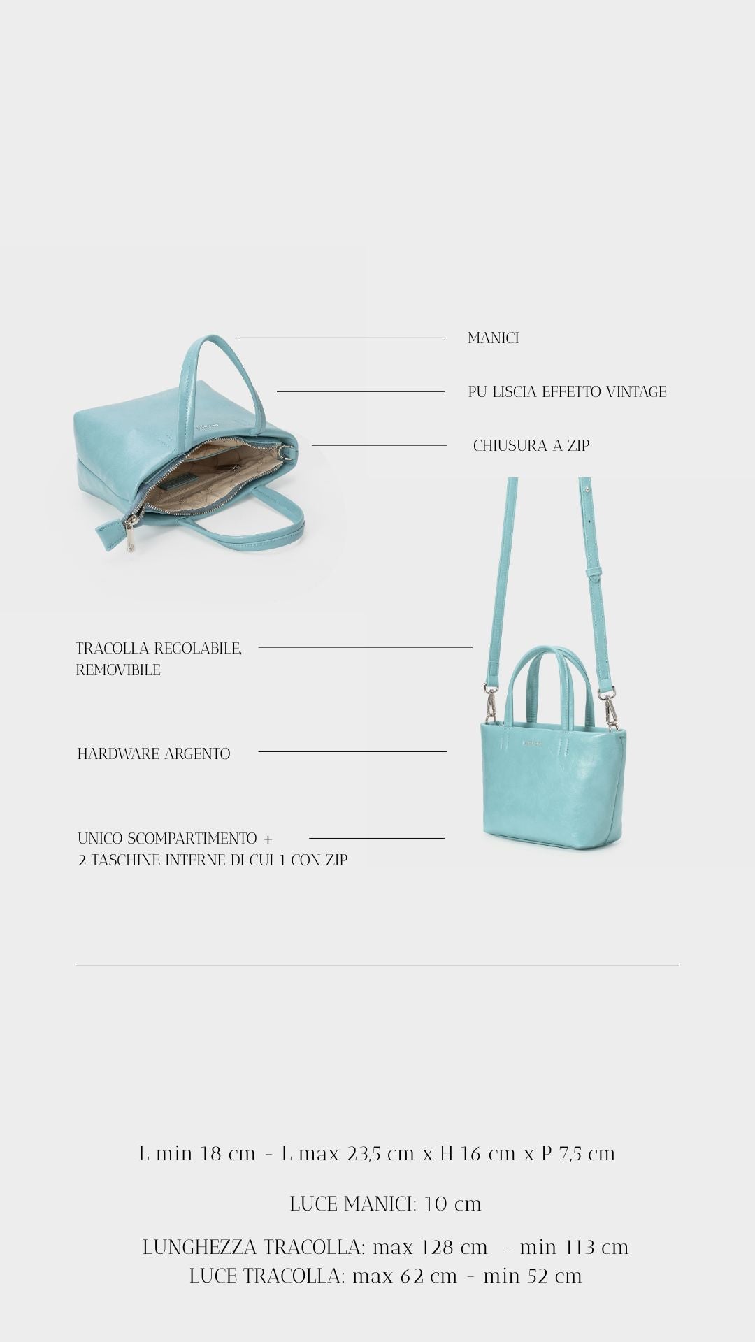 NINA Handbag - LIGHT BLUE