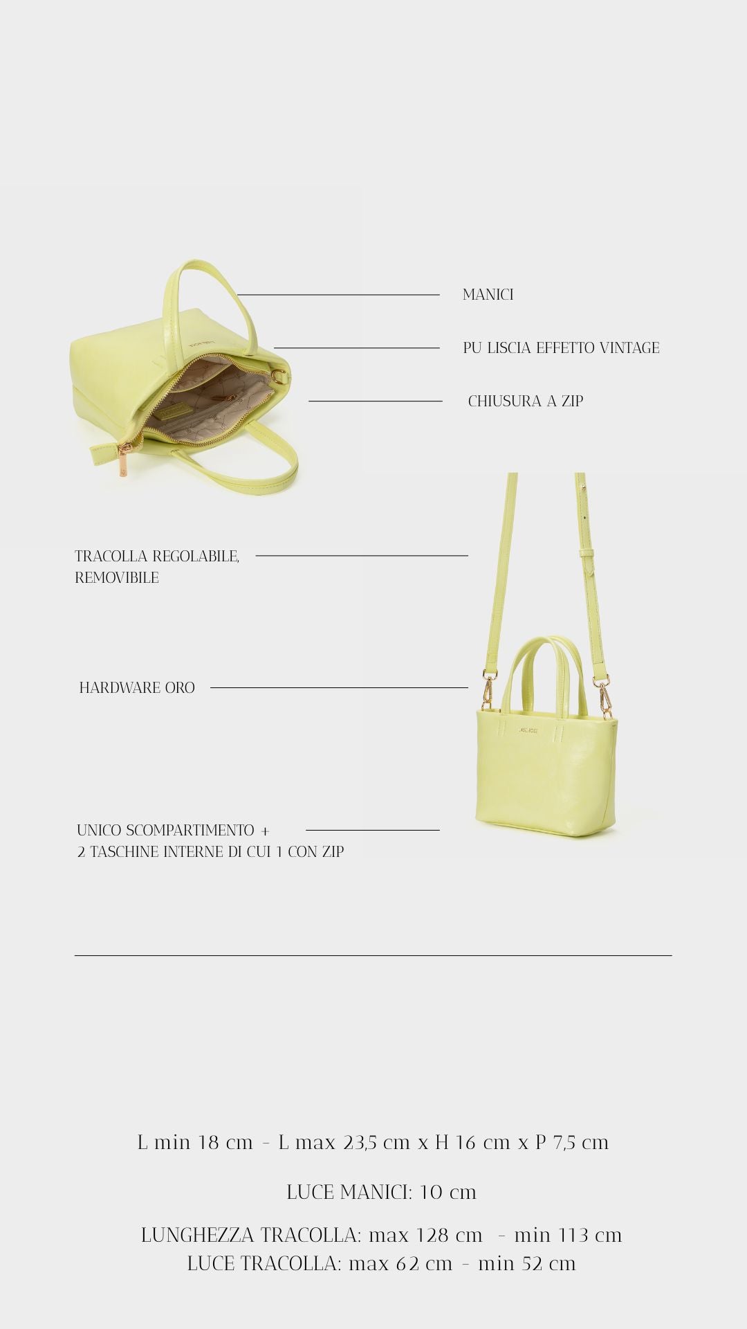 NINA Handbag - LIME