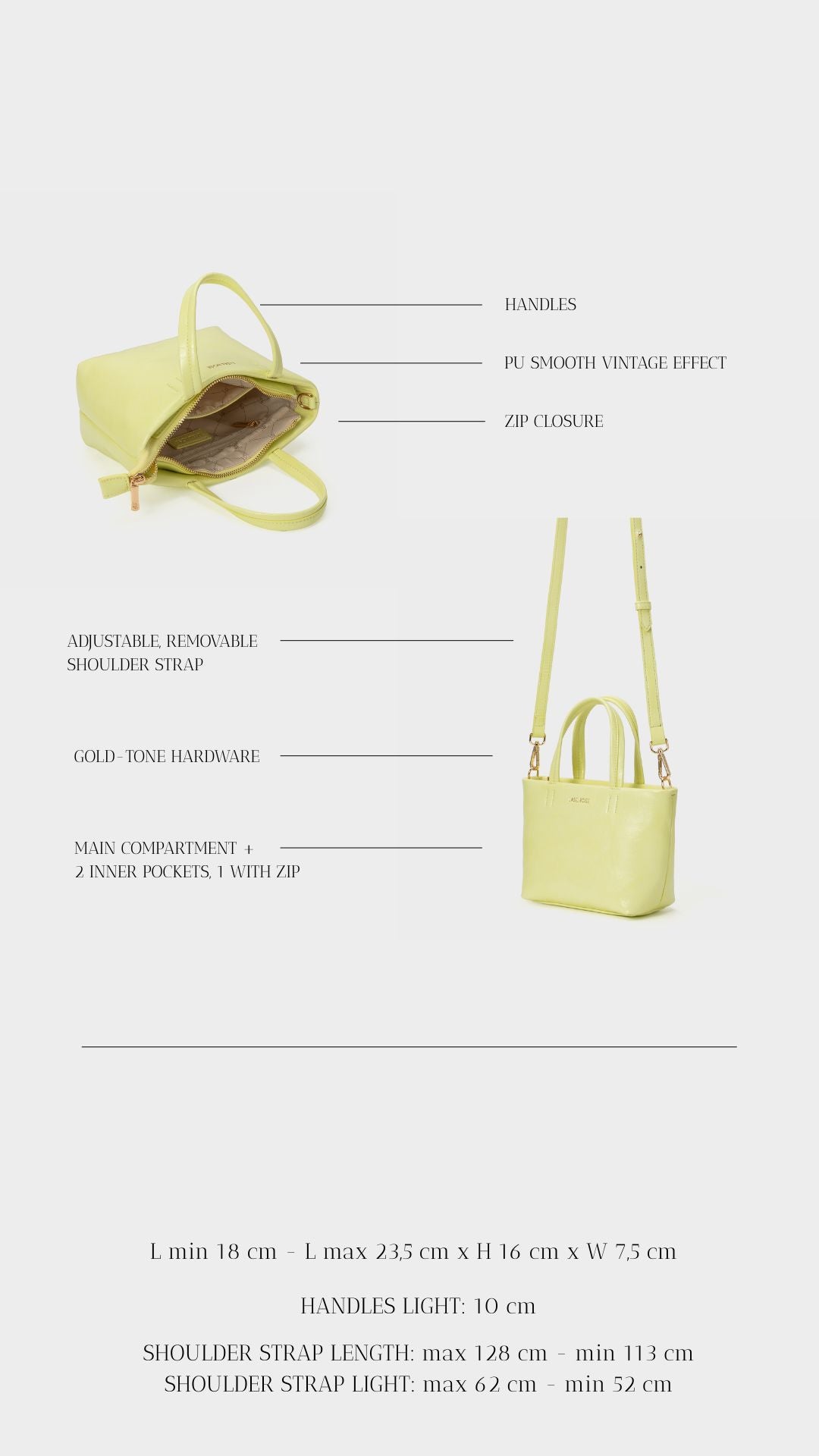 NINA Handbag - LIME