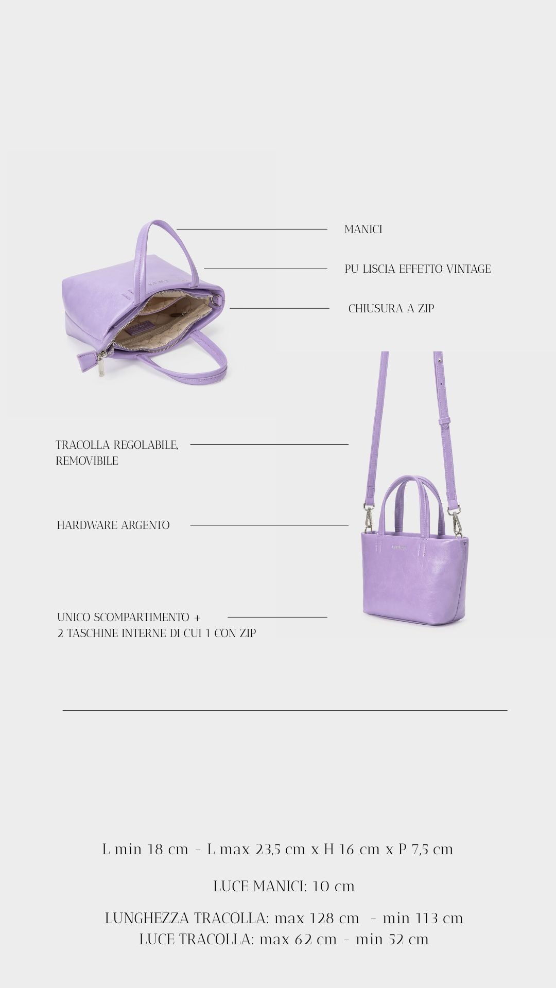 NINA Handbag - LILAC