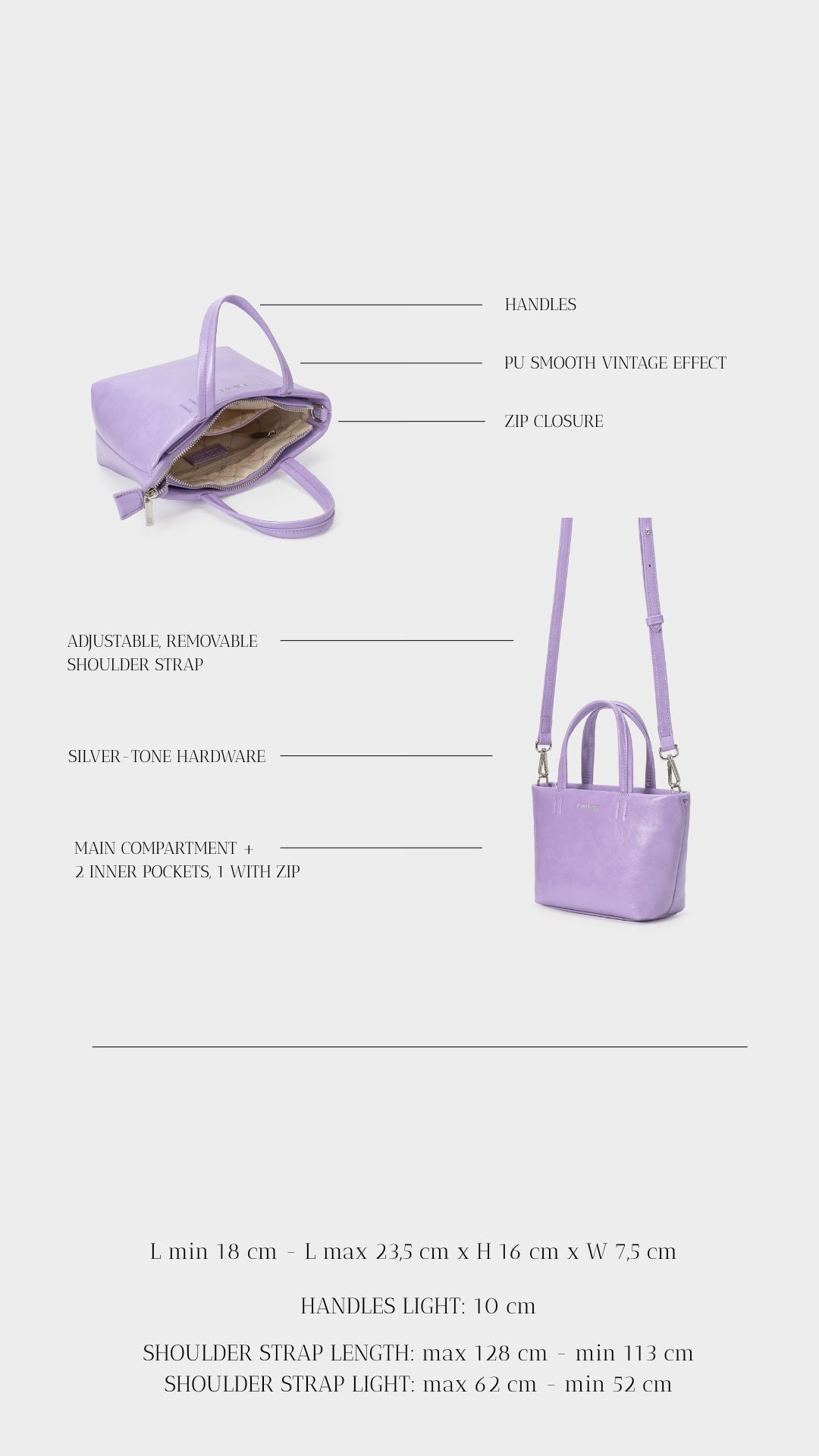NINA Handbag - LILAC