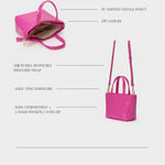 NINA Handbag - HOT PINK