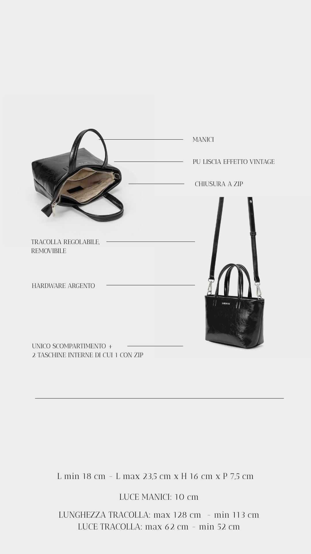 NINA Handbag - BLACK