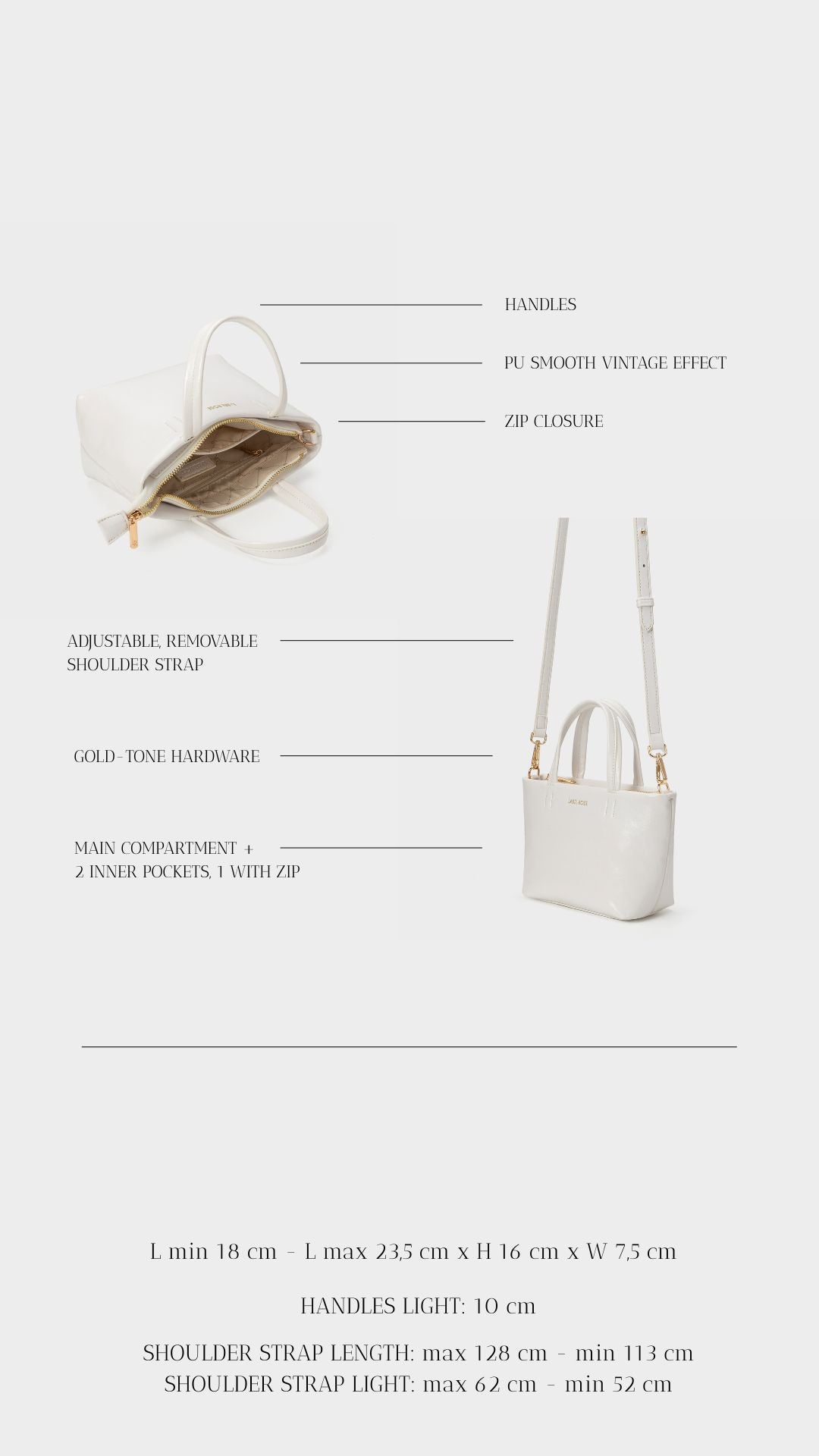 NINA Handbag - WHITE