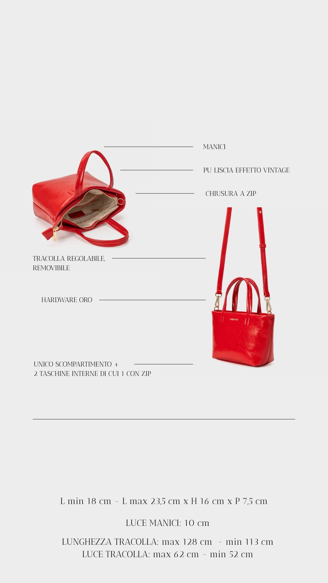 NINA Handbag - RED