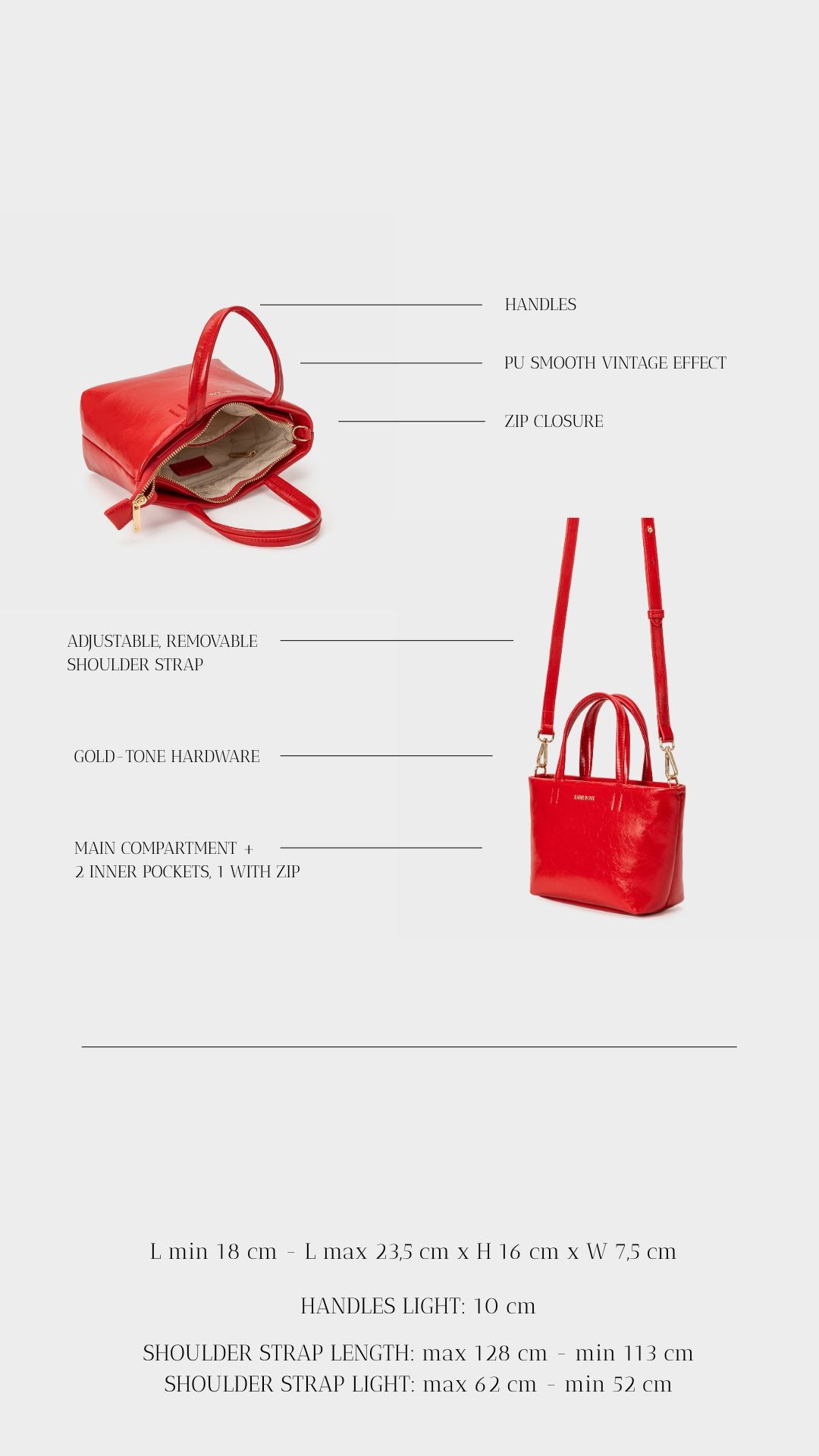 NINA Handbag - RED
