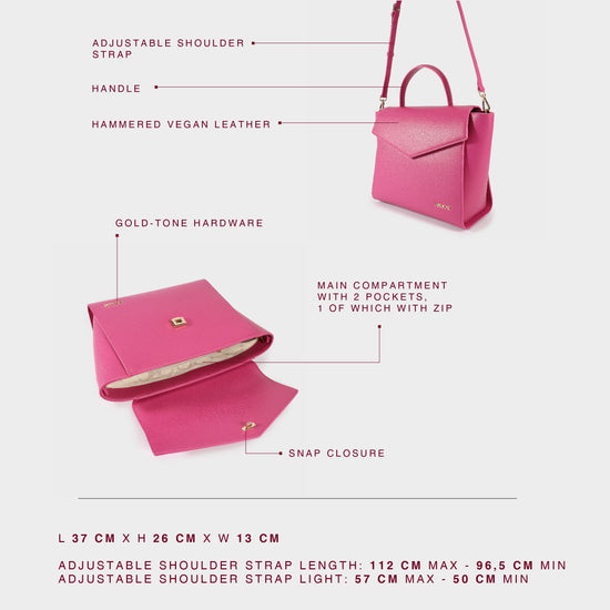 AIDA BIG Handbag - FUXIA