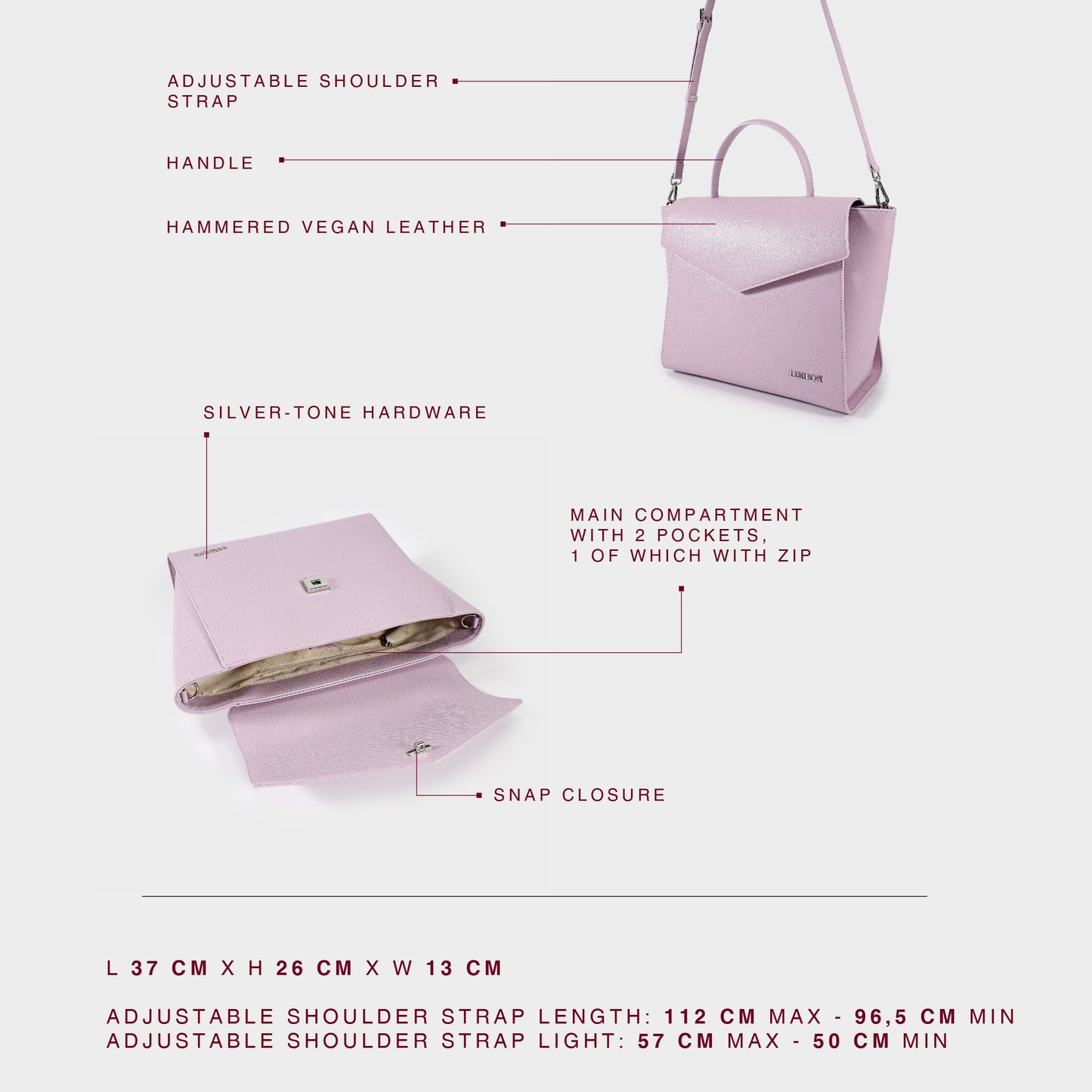 AIDA BIG Handbag - LILAC