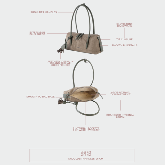 LIVIA shoulder bag - OLIVE GREEN