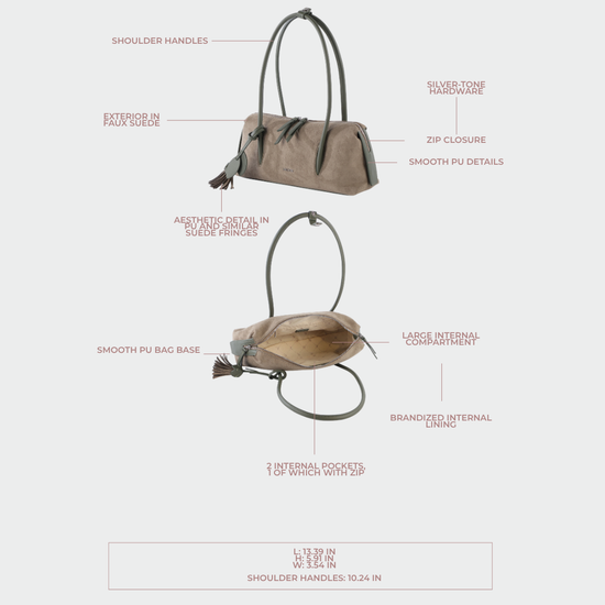 LIVIA shoulder bag - OLIVE GREEN