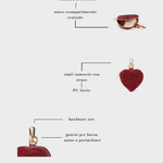 Portamonete  PARIS HEART WALLET STRASS IN LOVE  - GOLD